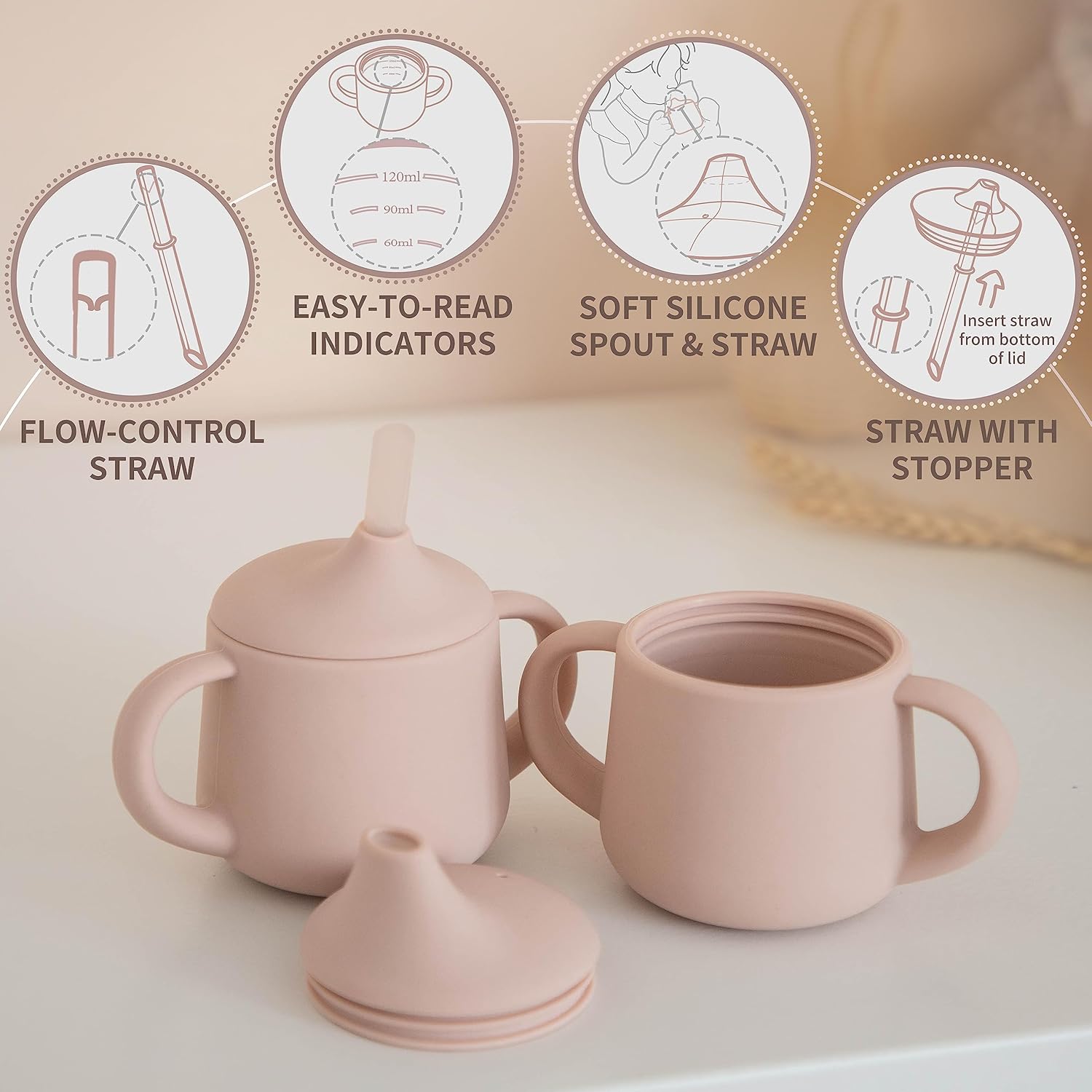 Sippy Cup with Weighted Straw