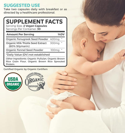 USDA Organic Lactation Supplement | Breastfeeding Support