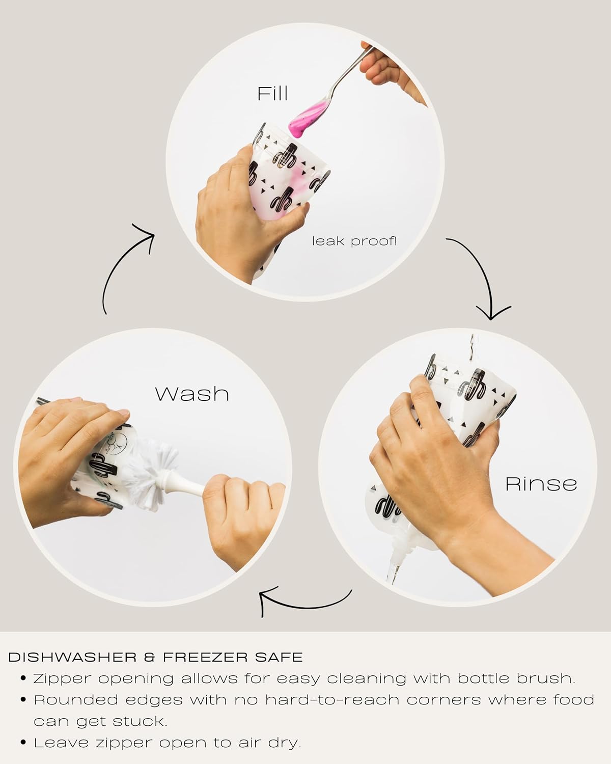 Reusable Baby Food Pouches