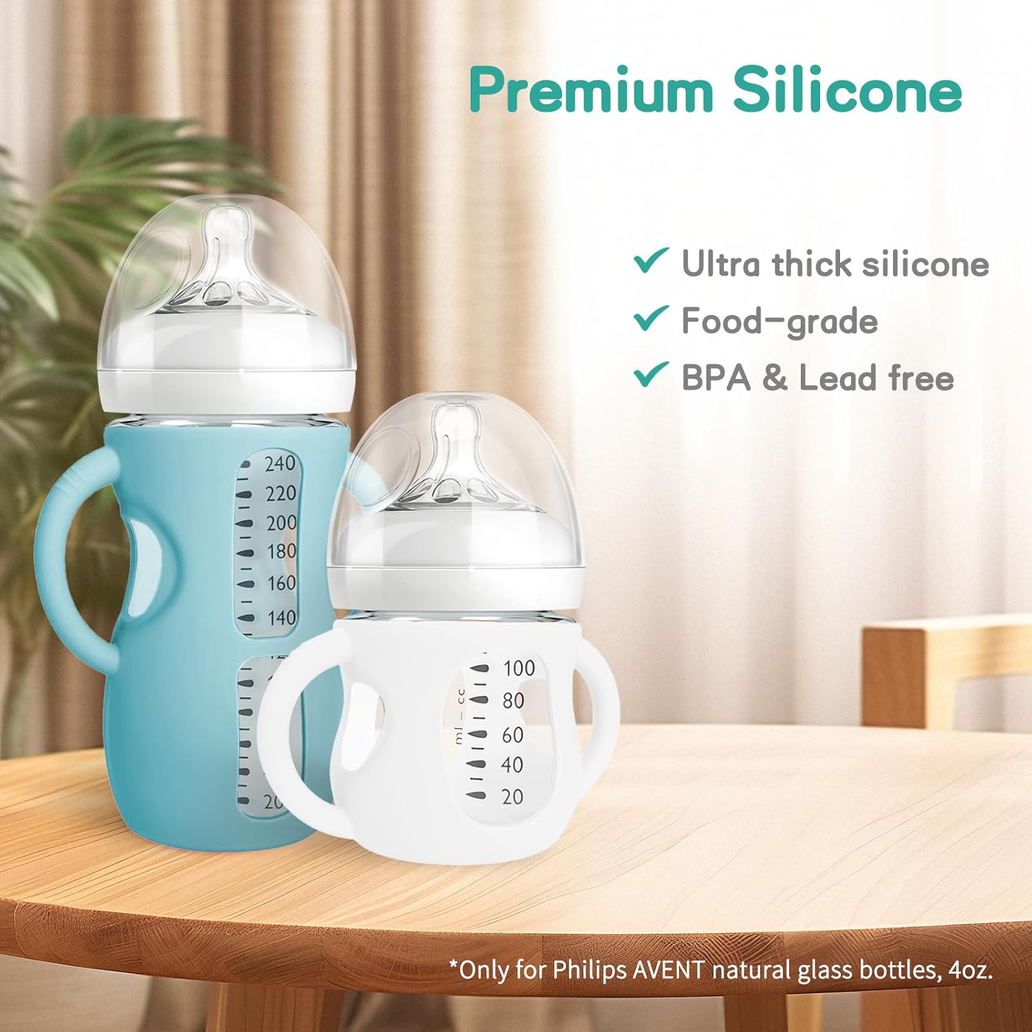 BPA-Free Silicone Baby Bottles