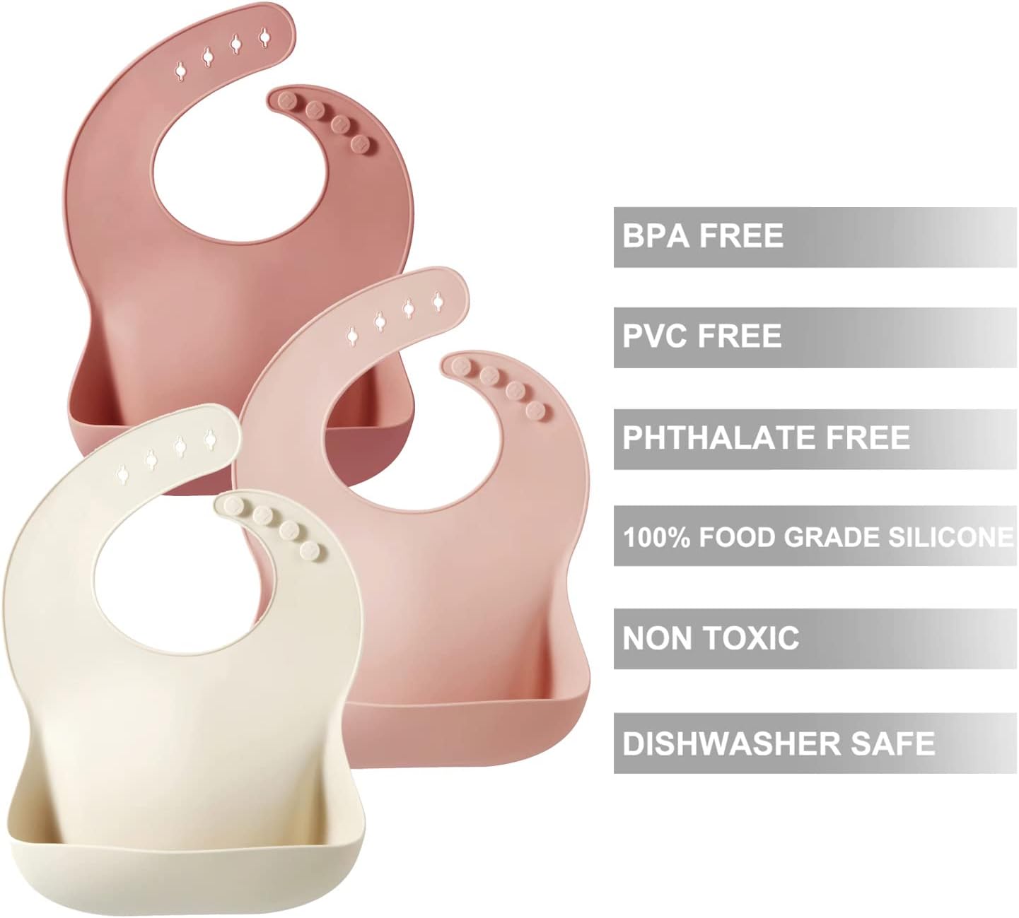 Leak-Proof Silicone Bibs