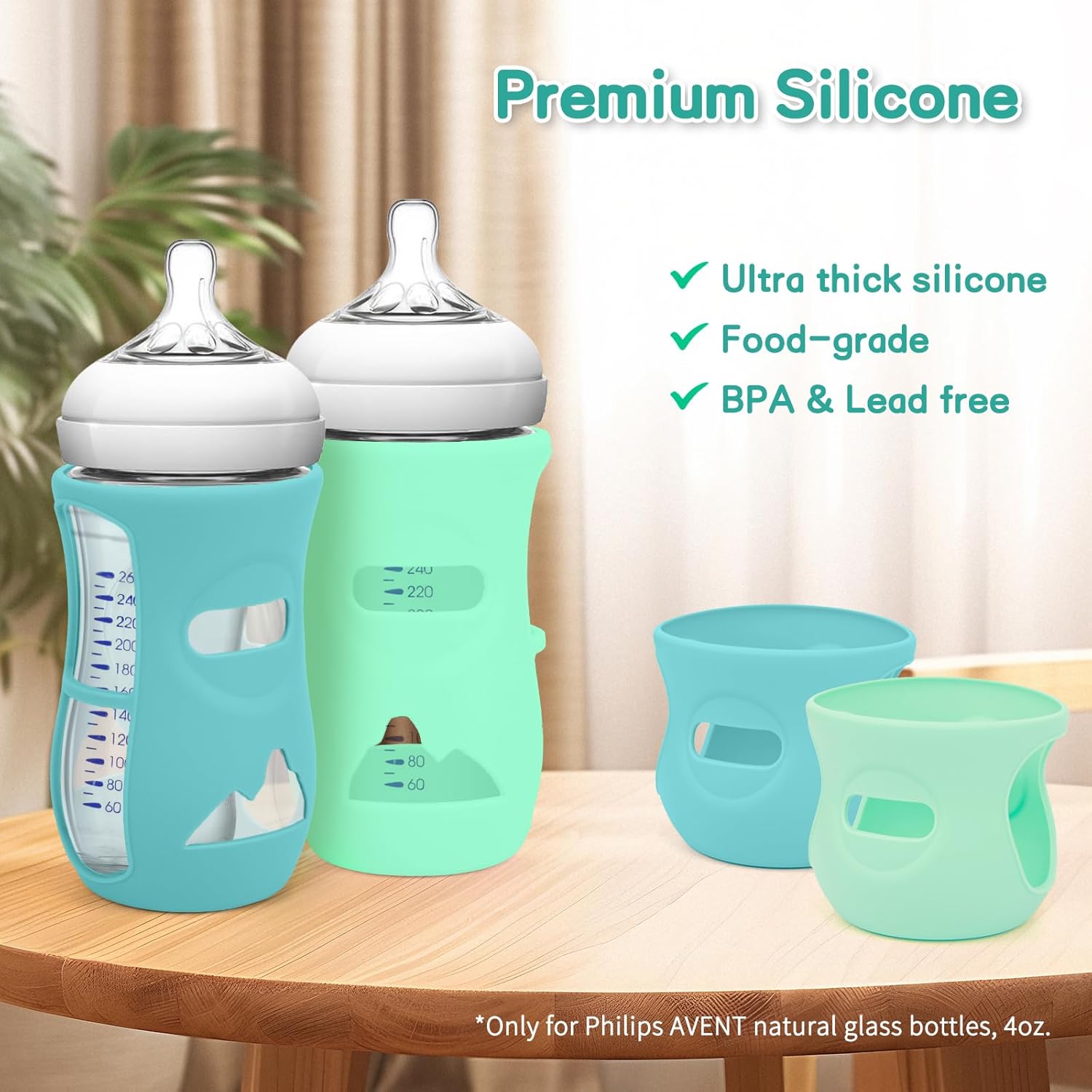 BPA-Free Silicone Baby Bottles