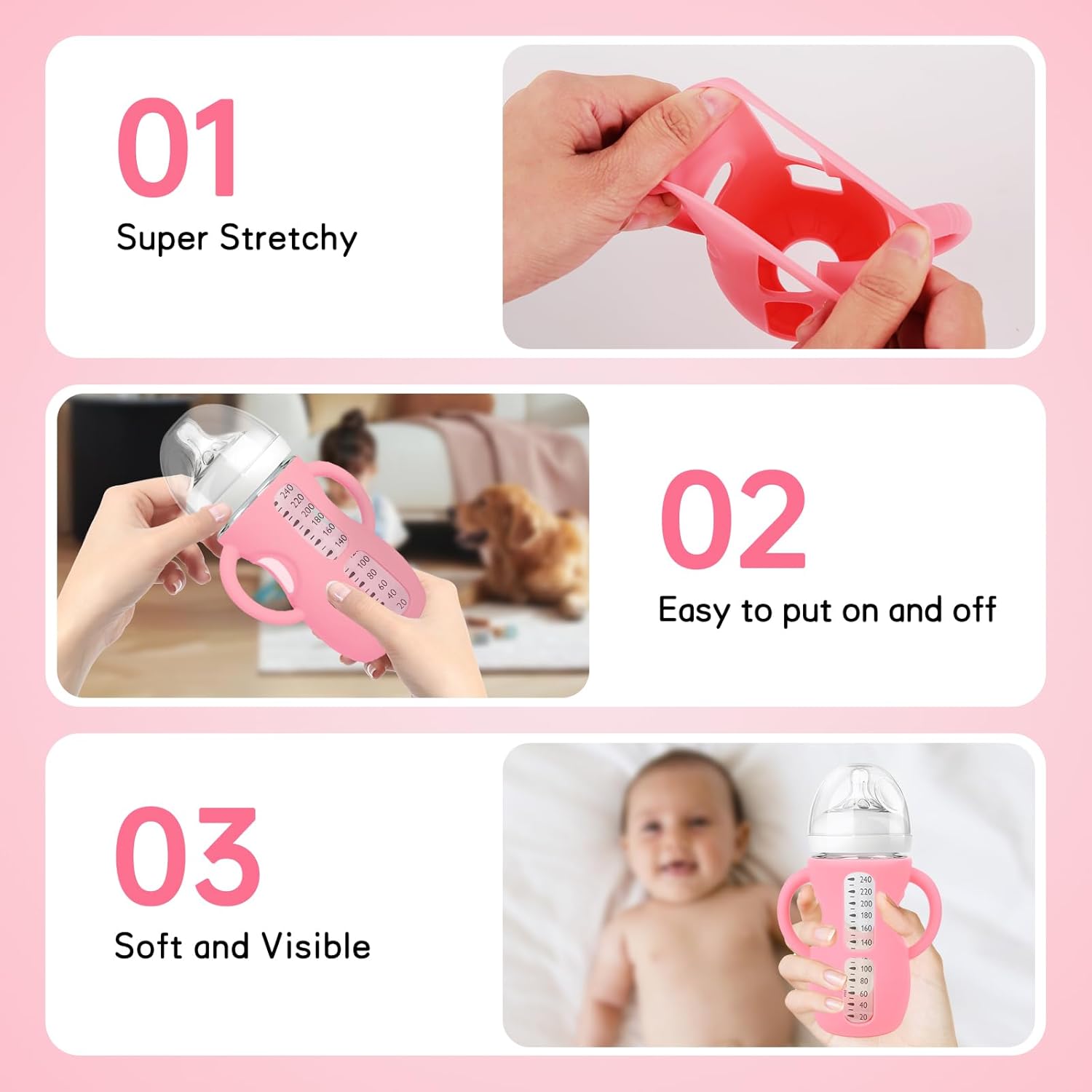 BPA-Free Silicone Baby Bottles