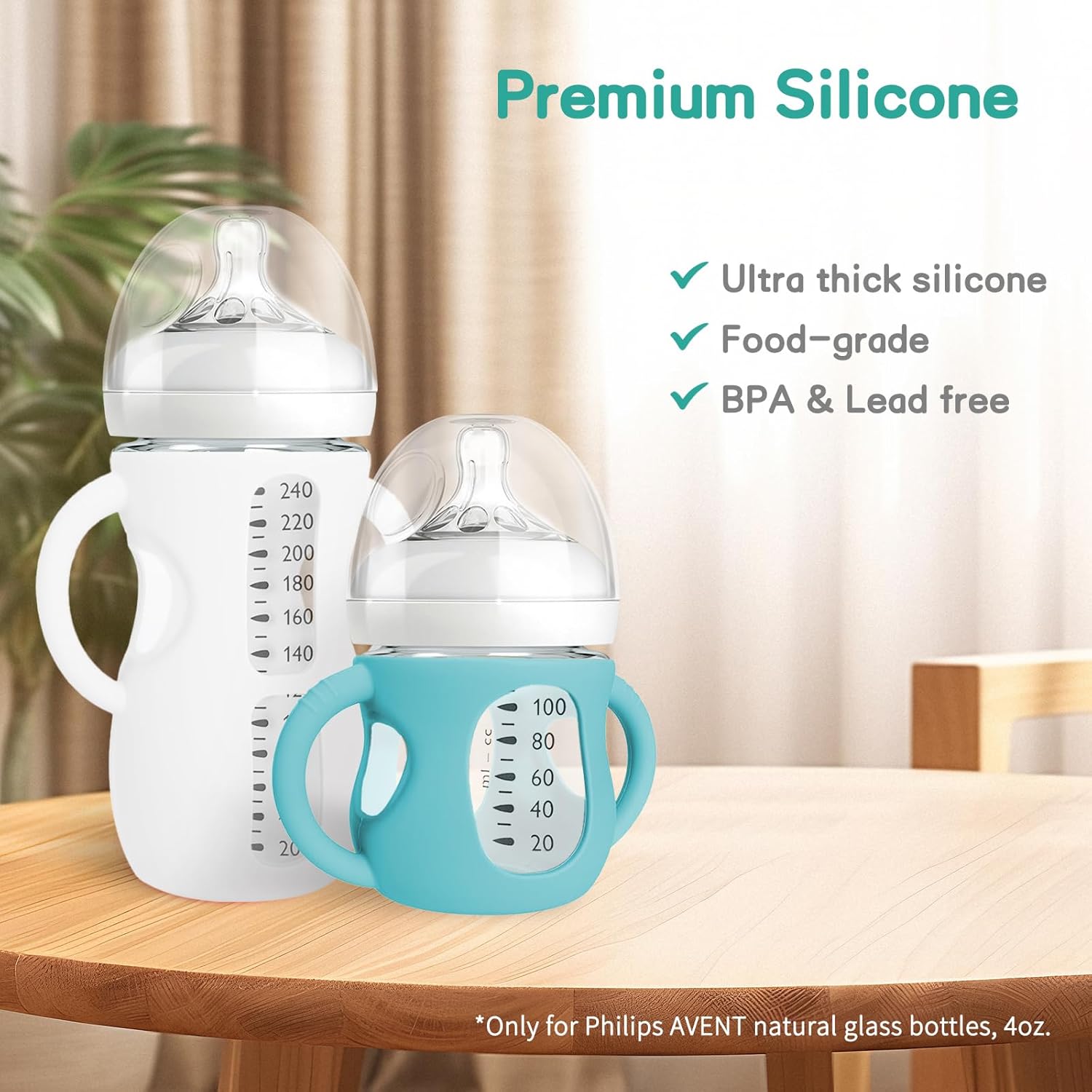 BPA-Free Silicone Baby Bottles