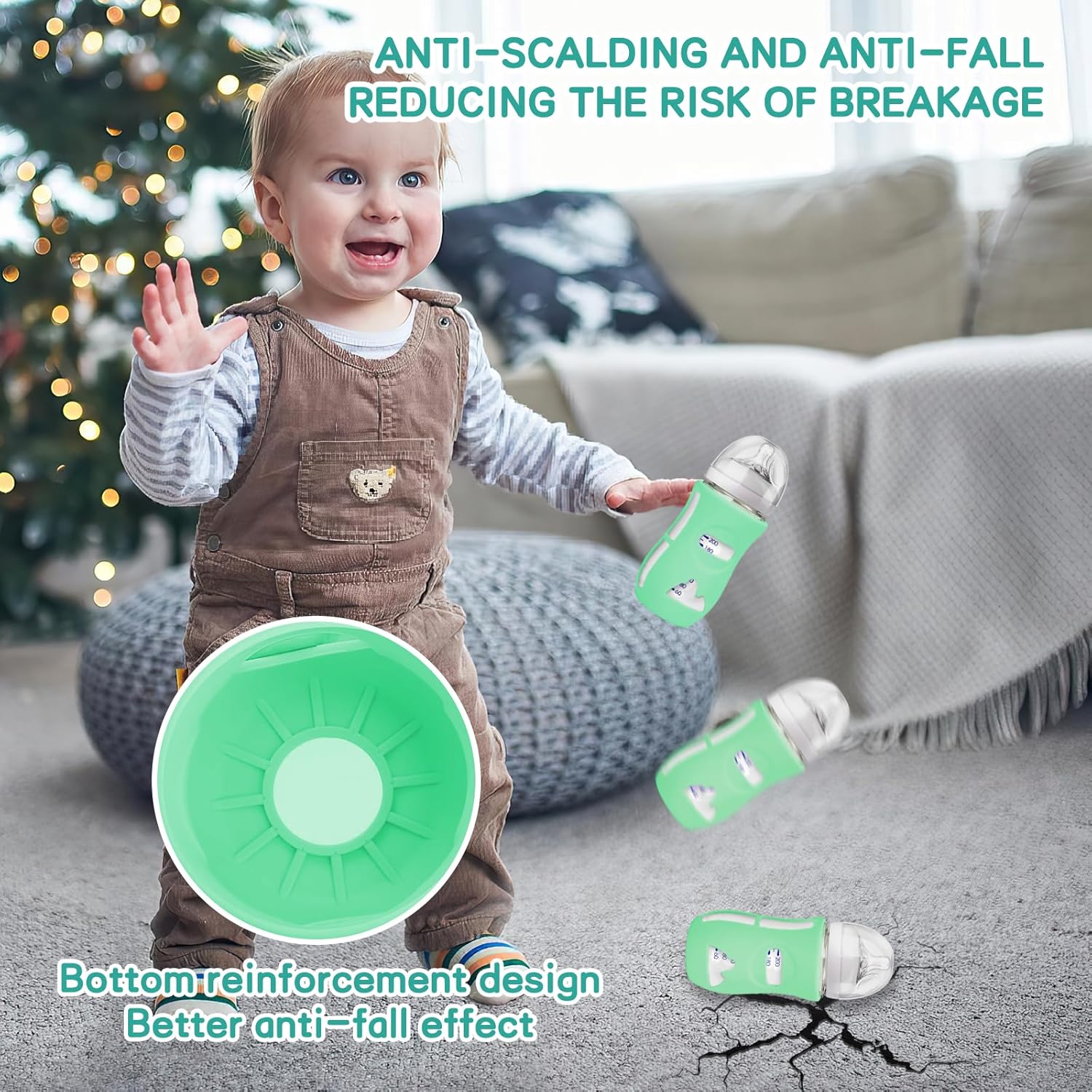 BPA-Free Silicone Baby Bottles