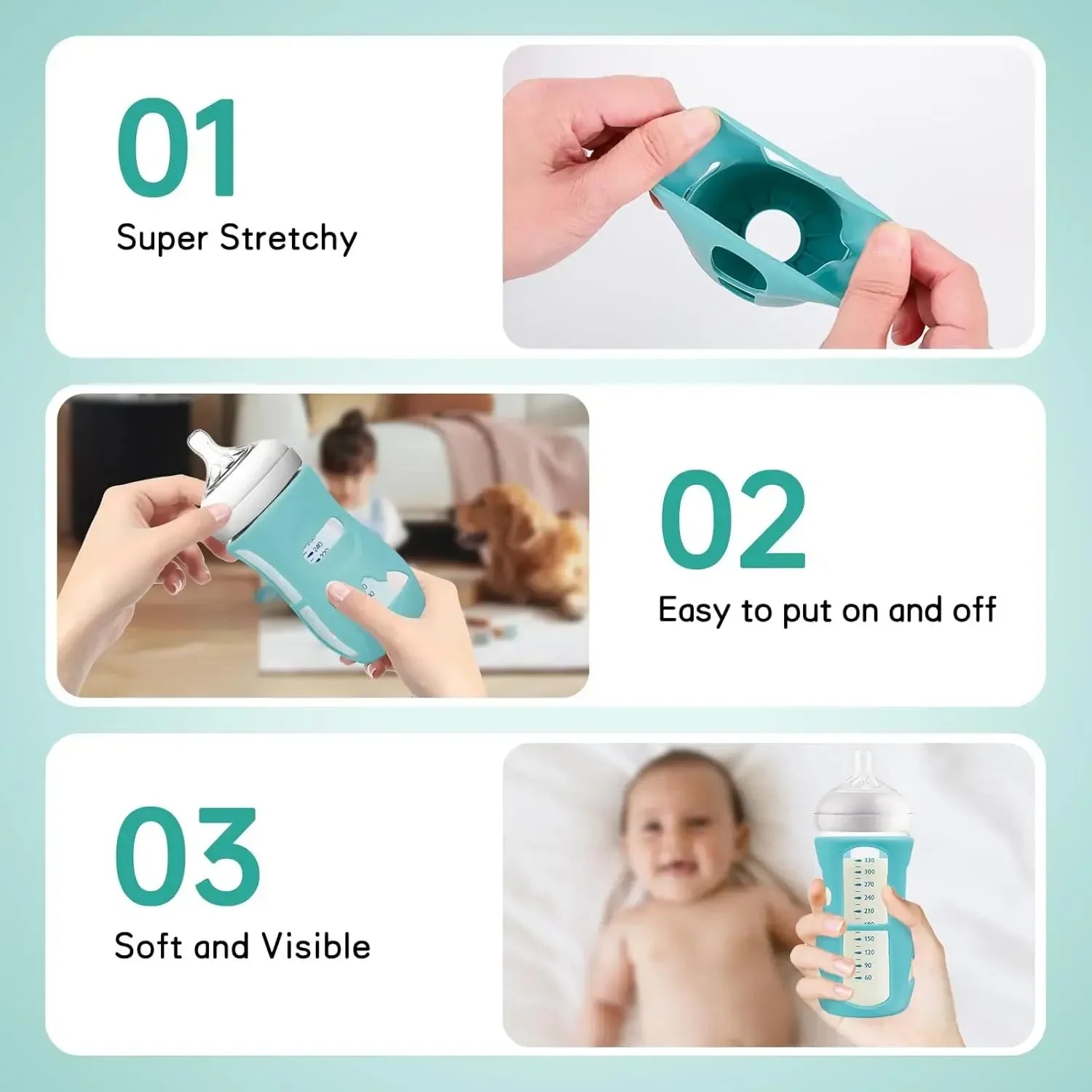 BPA-Free Silicone Baby Bottles - Olivia by Lolafo