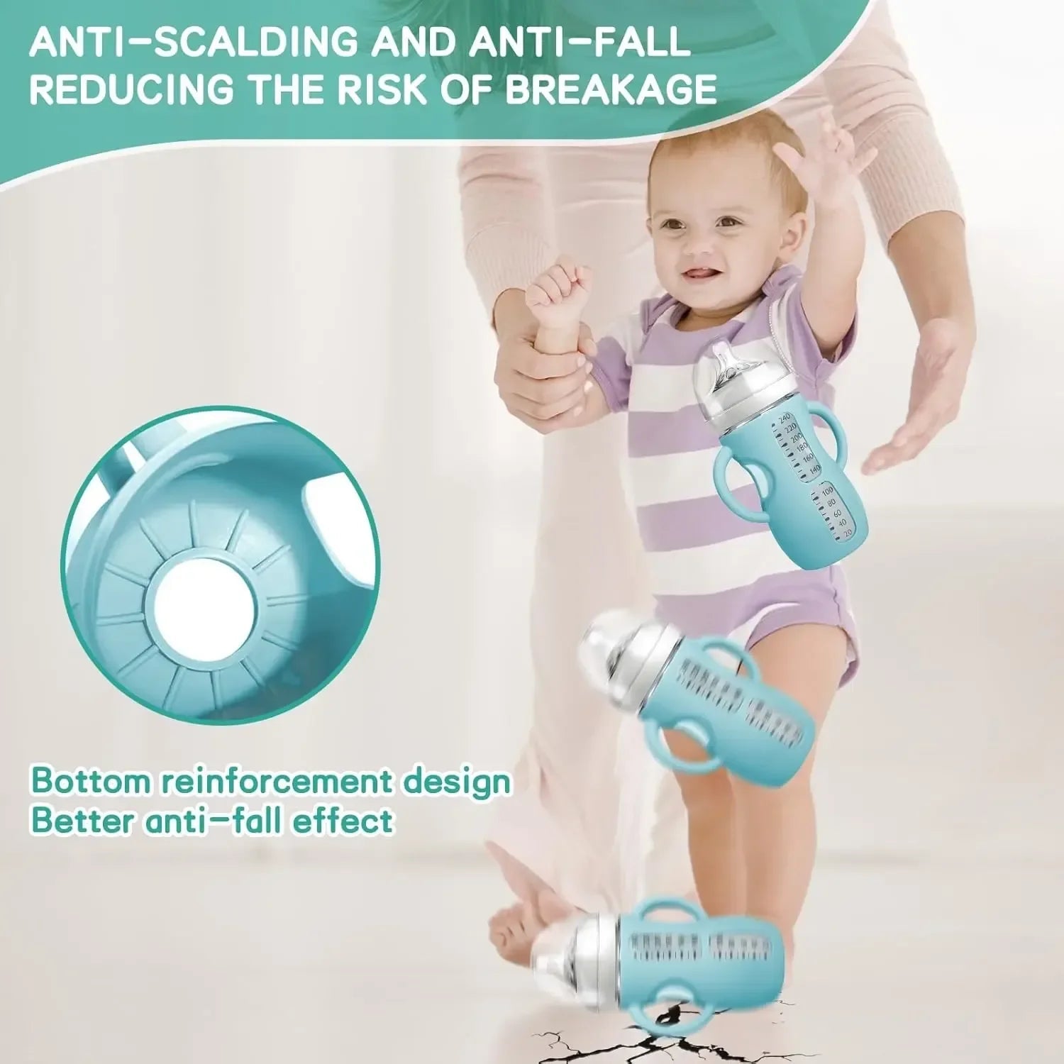 BPA-Free Silicone Baby Bottles - Olivia by Lolafo