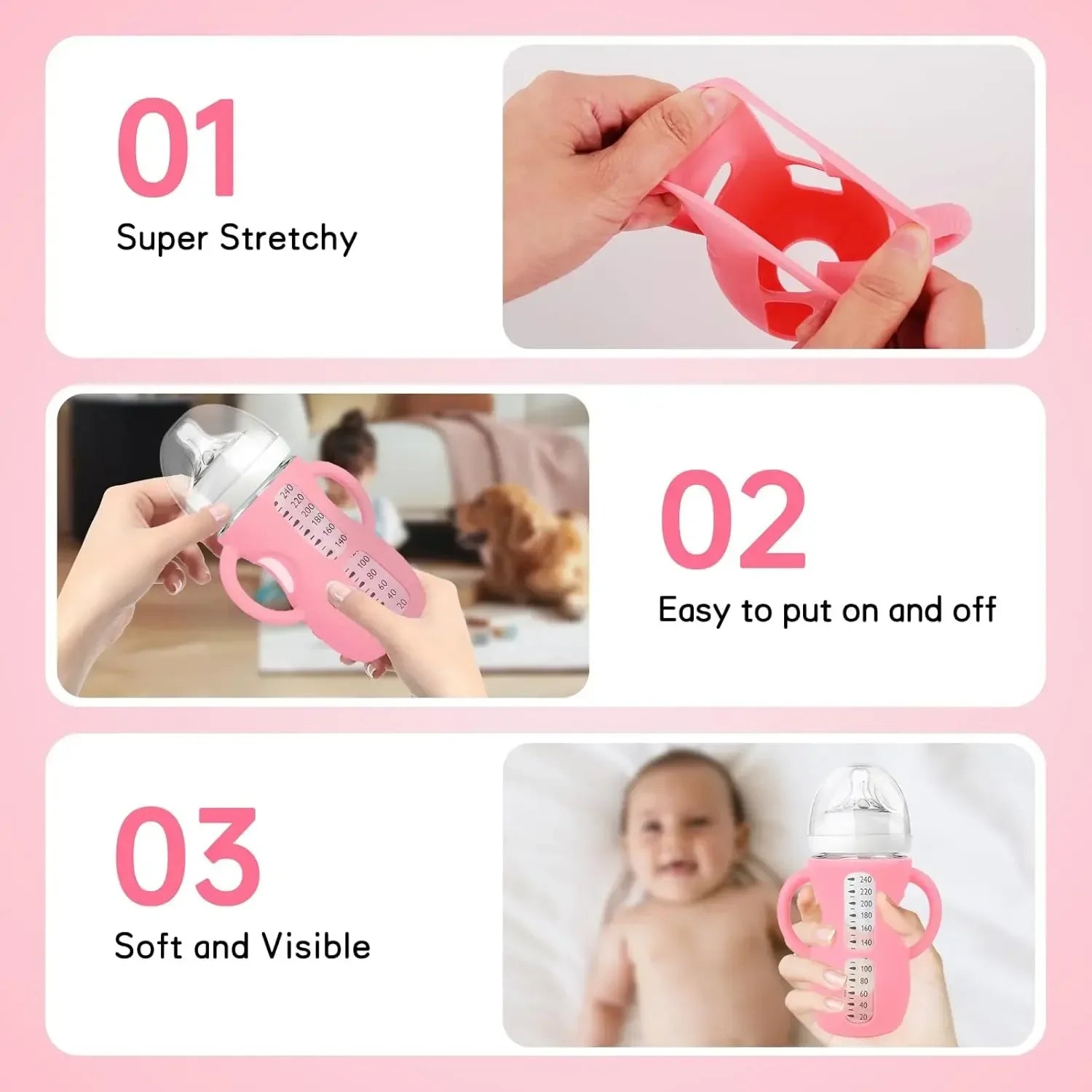 BPA-Free Silicone Baby Bottles - Olivia by Lolafo