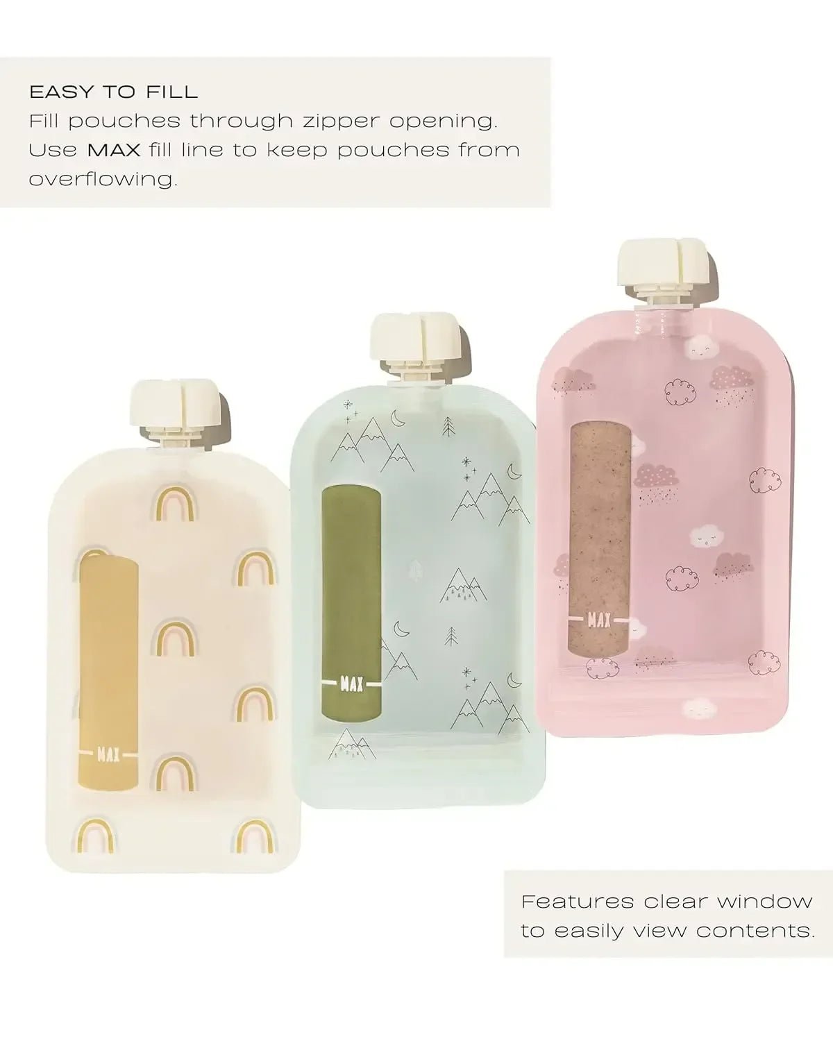 Reusable Baby Food Pouches - Olivia by Lolafo