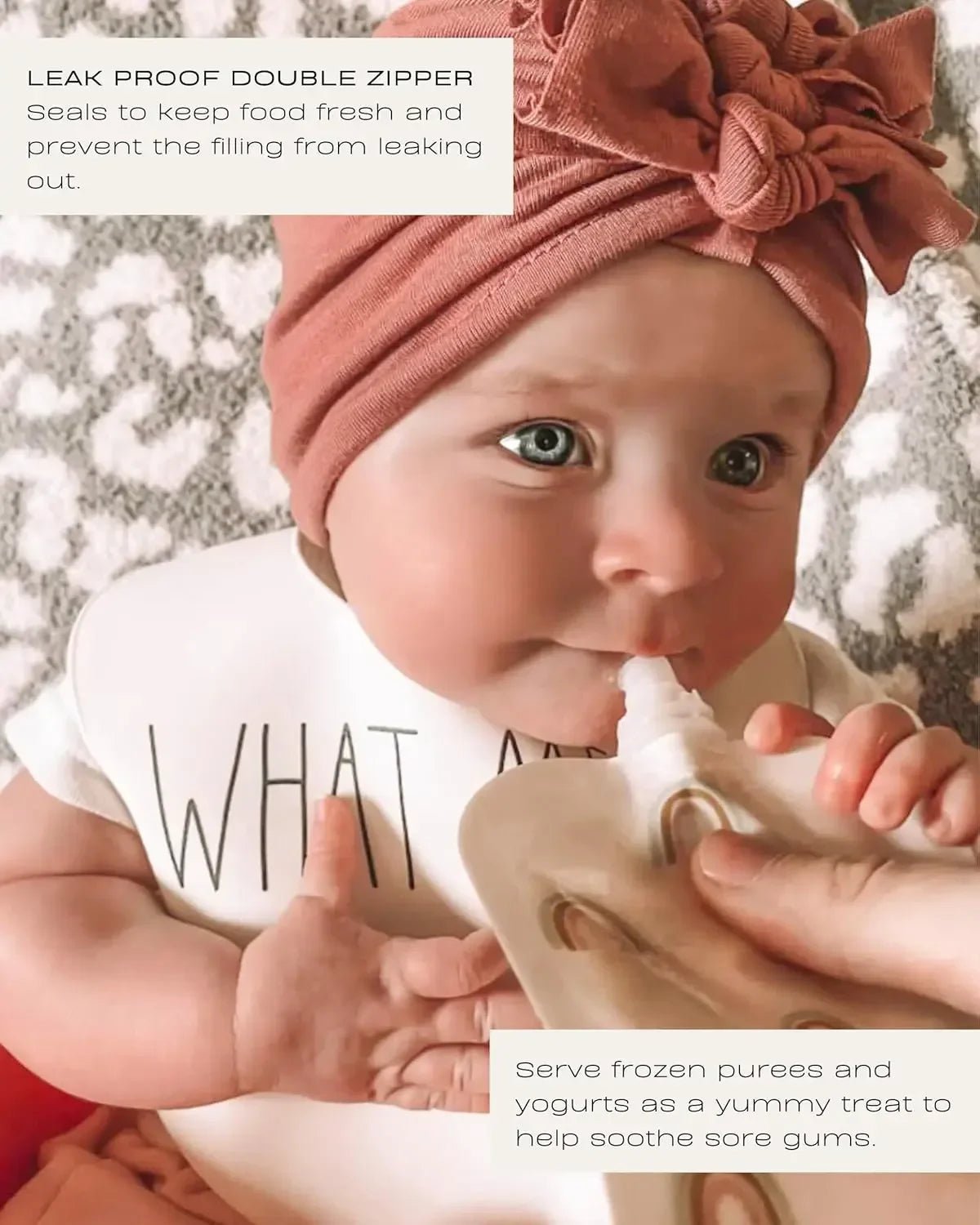 Reusable Baby Food Pouches - Olivia by Lolafo