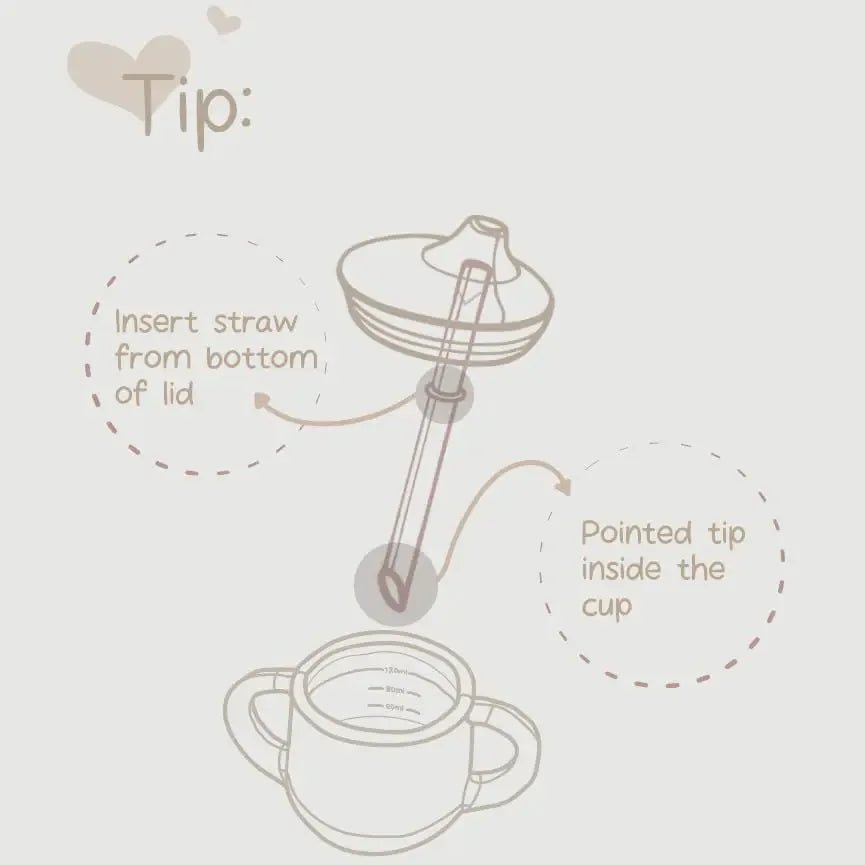 Sippy Cup with Weighted Straw - Olivia by Lolafo